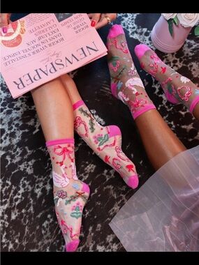 Sock Candy Ballet Sheer Crew Sock. Price Firm.